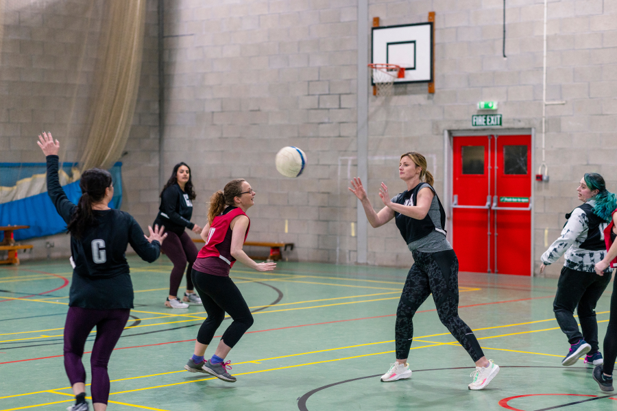 Weekly Netball Training at Abercynon Leisure Centre