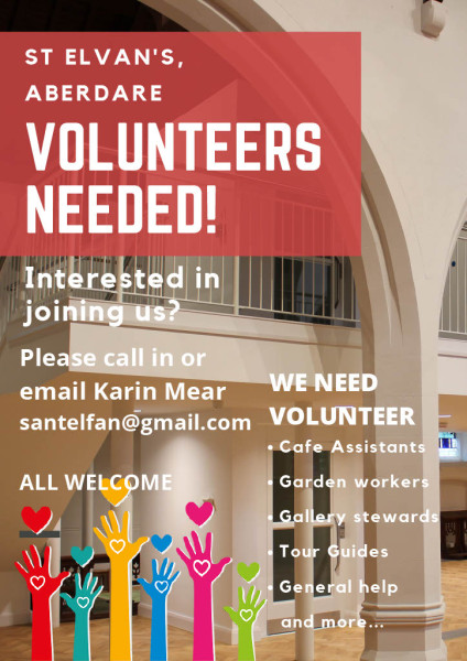 Join our friendly team of volunteers at St Elvan’s, Aberdare