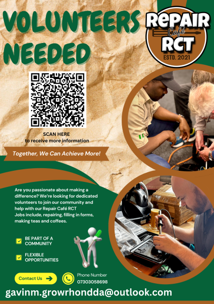 Volunteer with Repair Cafe RCT