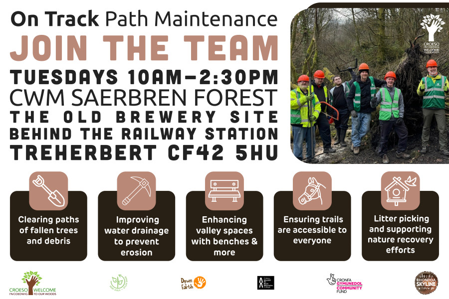 On Track Path Maintenance: Transforming the local tracks and trails of Cwm Saerbren woodland