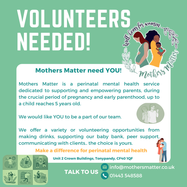Mothers Matter are looking for Volunteers