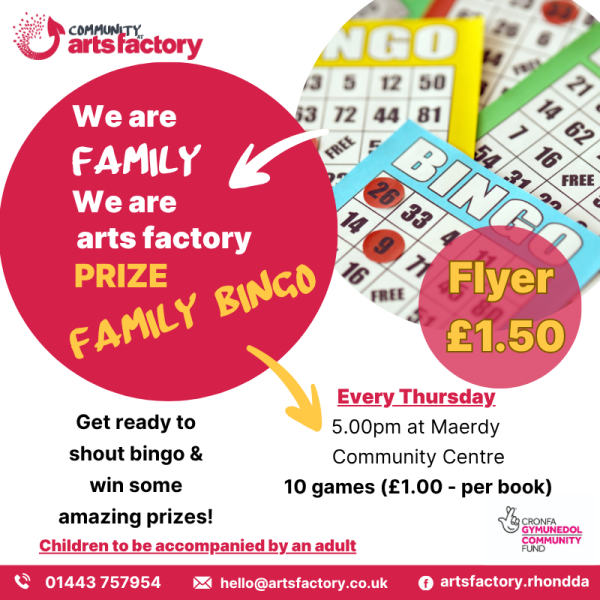 Family Prize bingo @ Maerdy Community Centre