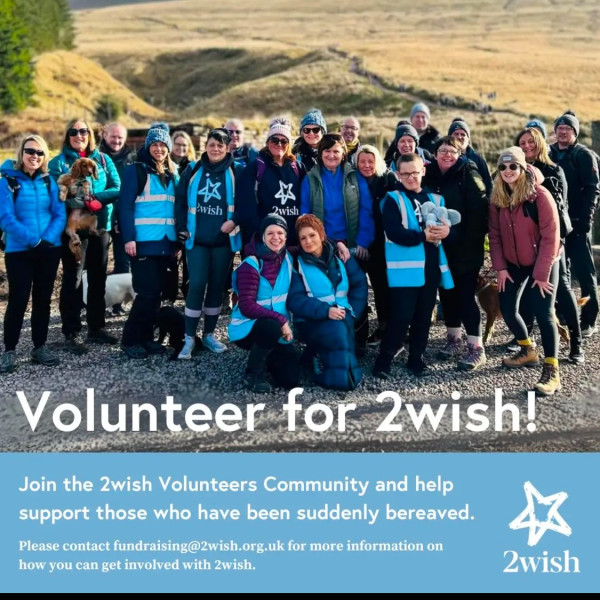2wish Cymru is seeking volunteers to help with events, fundraising, support and administration .