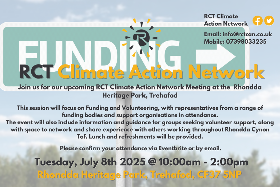 RCT Climate Action Network Summer Meeting: Funding and Volunteering