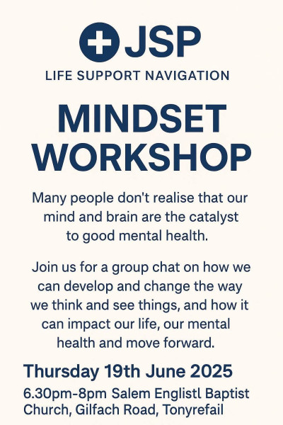 MINDSET WORKSHOP with JSP LIFE SUPPORT NAVIGATION