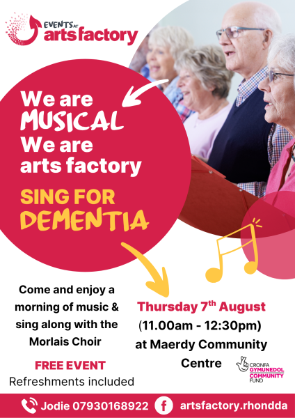 Sing for Dementia @ Maerdy Community Centre
