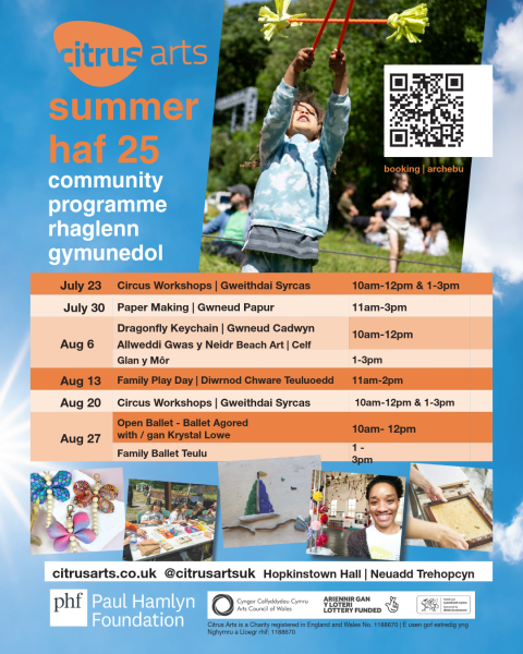 Summer | Haf Community Programme | Rhaglenn gymunedol