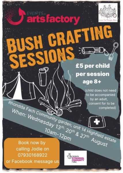 Bushcrafting sessions @ Rhondda Fach Commnity Garden