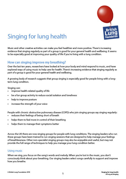 Singing for Lung Health (Abercynon)